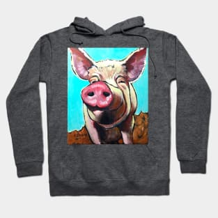 Piggy on Wood Hoodie